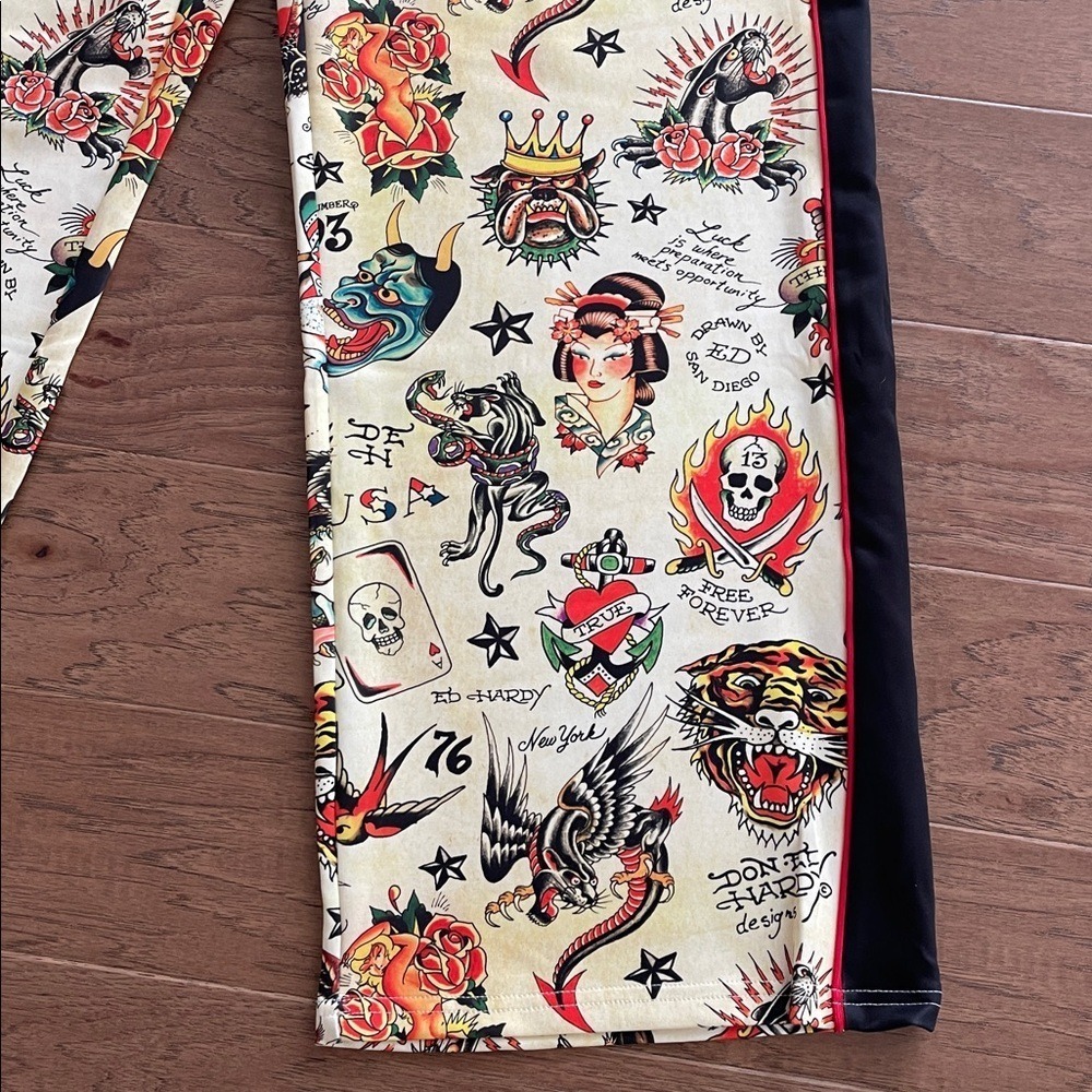 Ed Hardy Y2K‎ Style Women's Track Pants Large NWT - Picture 7 of 12